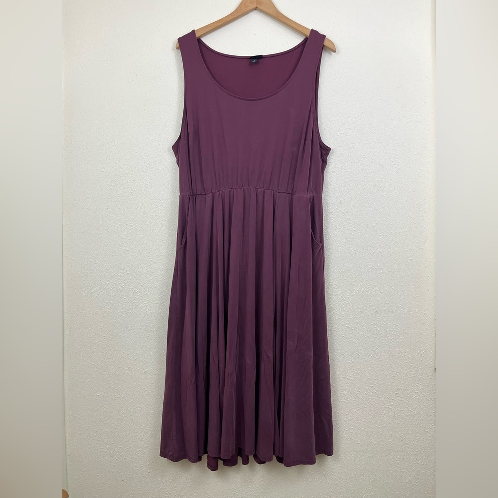 TORRID Wine Studio Cupro Midi Dress Womens Plus Size 3X - Picture 4 of 8